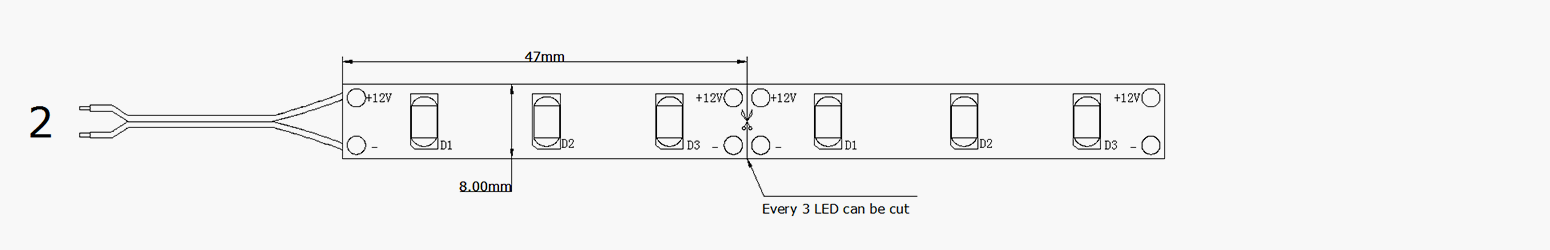140lm/W High Efficiency  LED Strip Warm White