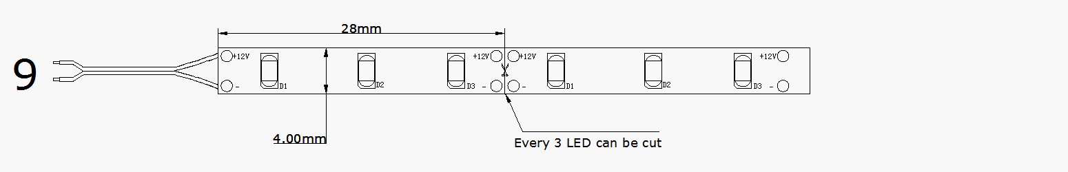 4mm Anti Folding 2014 LED Strip Light